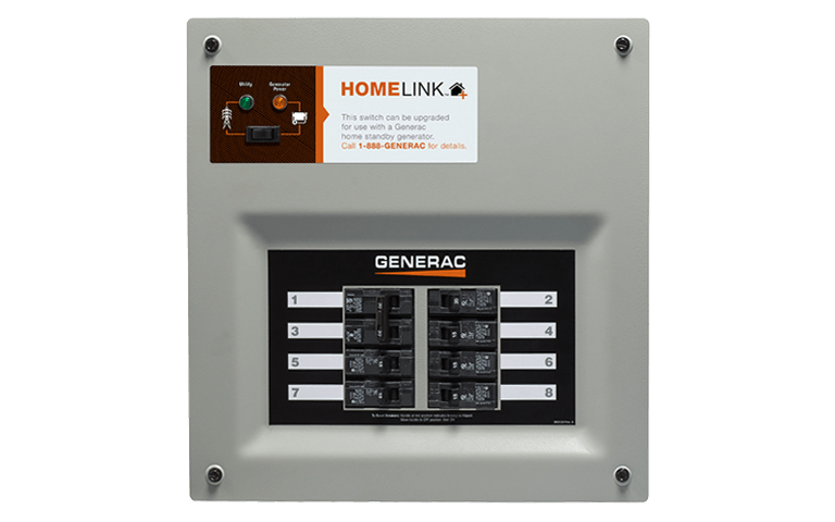 A panel with a black and white image of a breaker box.